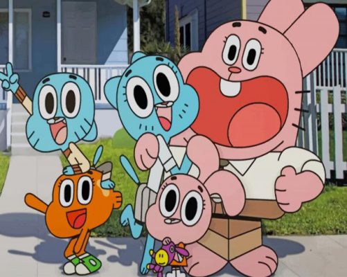 gumball friends paint by numbers