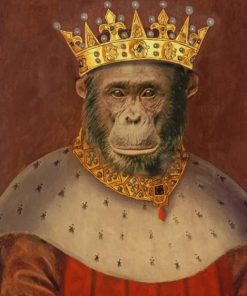 King monkey paint by numbers