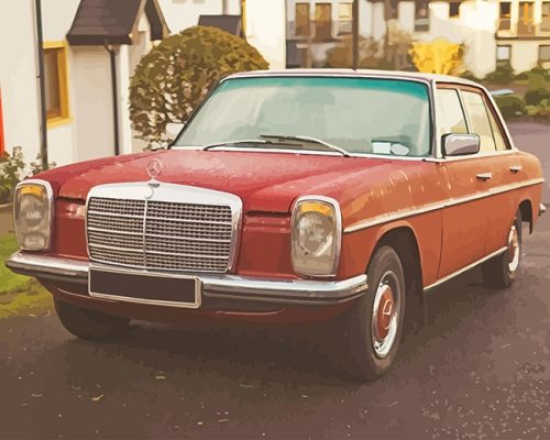 Mercedes Benz W114 Cars Paint By Numbers