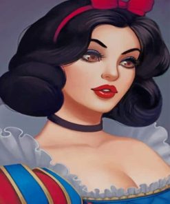 Modern Snow White paint By Numbers