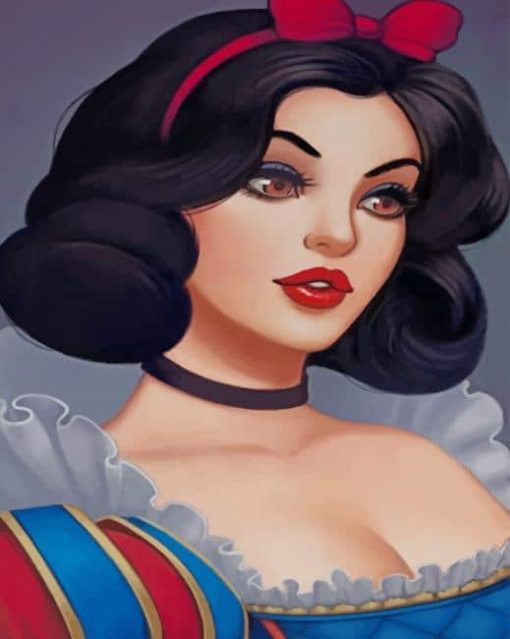 Modern Snow White paint By Numbers