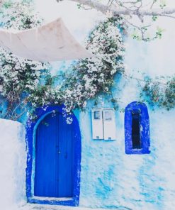 morocco chefchaouen paint by numbers