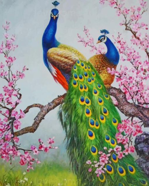 peacock Painting paint by numbers