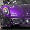 Purple Ferrari paint by numbers