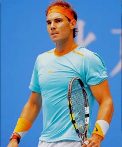 rafael nadal teniss player paint by numbers