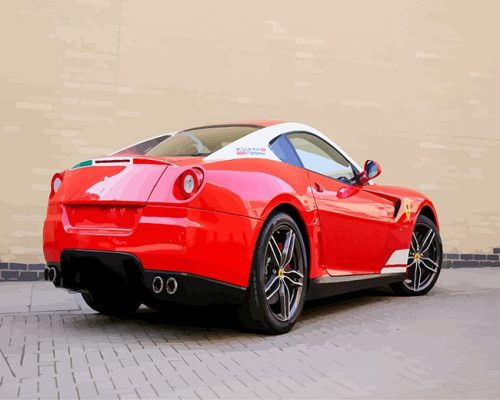 Red Cool Car NEW Paint By Numbers