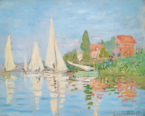 Claude Monet Regatta at Argenteuil NEW Paint By Numbers