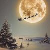 Santa Claus Christmas Silhouette NEW Paint By Numbers