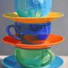 stacked cups paint by numbers