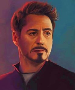 Tony Stark paint by Numbers