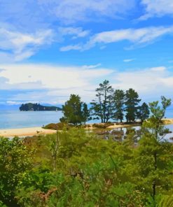 Abel Tasman National Park paint by number