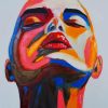 Abstract Colorful Art paint by numbers