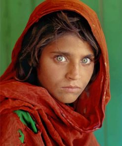 Afghan Girl By Steve Mccurry paint by numbers