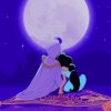 Aladdin And Jasmine Watching Moon paint by numbers