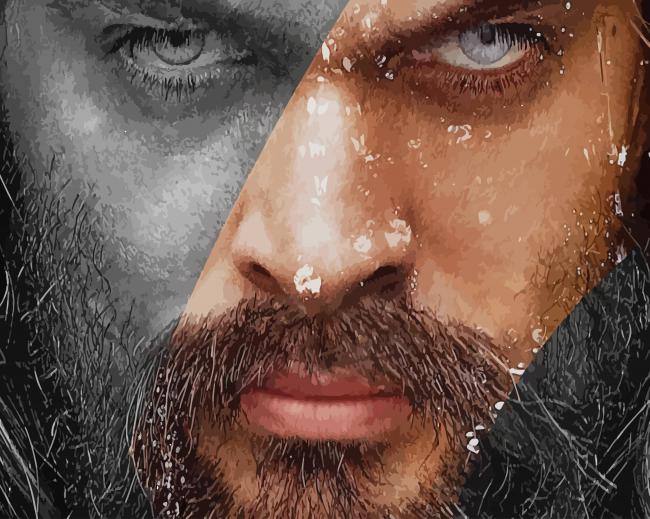 Jason Momoa Aquaman Movie paint by number