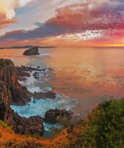 Australia Scenery Sunset paint by number