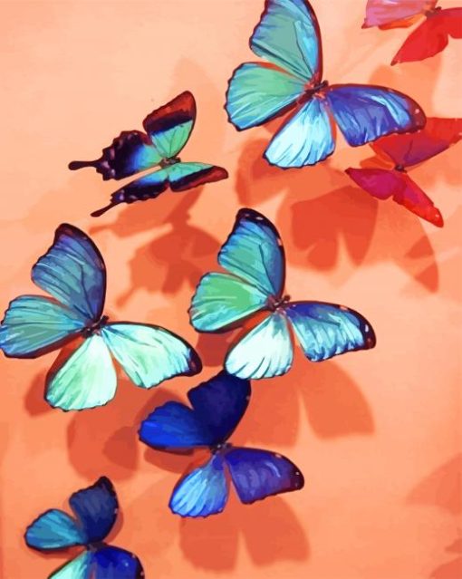 Beautiful Butterflies paint by numbers