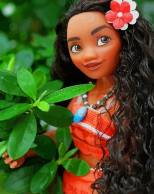 Beautiful Moana paint by numbers