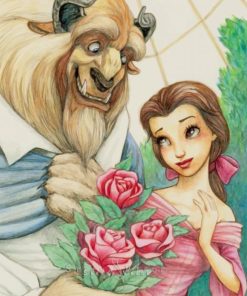 Beauty And The Beast paint by numbers