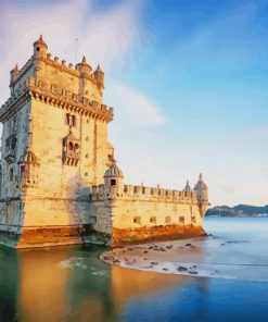 Belem Tower Garden paint by number