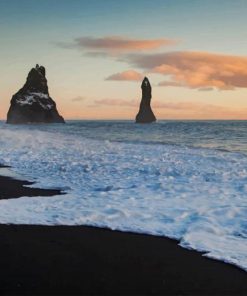 Black Beach paint by number