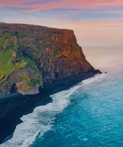 Black Sand Beach paint by numbers