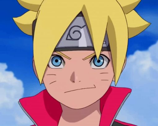 Boruto Uzumaki Naruto paint by numbers