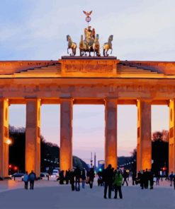 Brandenburg Gate Germany paint by numbers