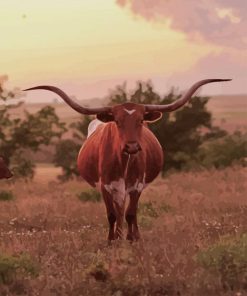 Brown Cow paint by numbers