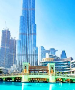 burj khalida UAE painting by numbers