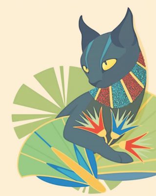 Cat Illustration paint by numbers