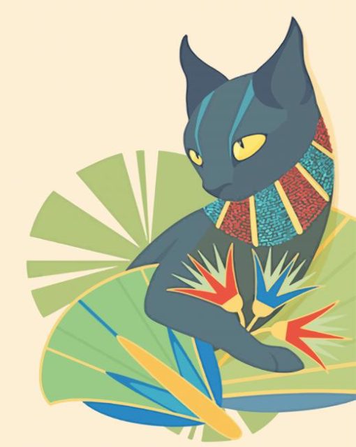 Cat Illustration paint by numbers