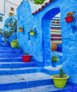 Chefchaouen Morocco paint by number