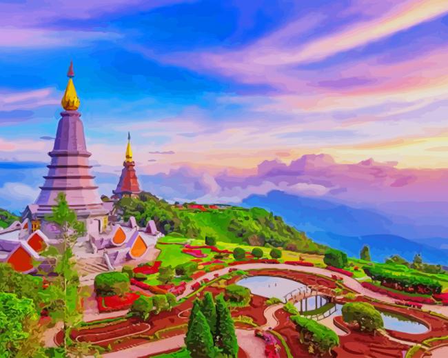 Chiang Mai Thailand paint by number