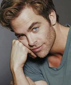 Chris Pine Portrait paint by numbers