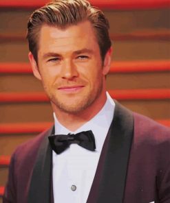 Classy Chris Hemsworth paint by numbers