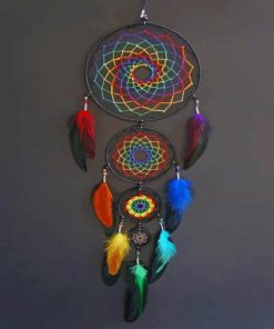 Colored Dream Catcher paint by number