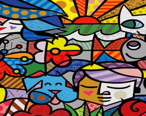 Colorful Abstract Art paint by number