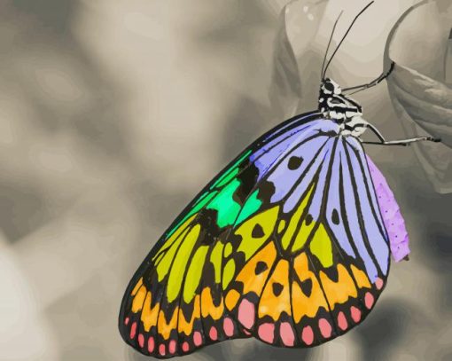 Colorful Butterfly paint by numbers