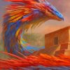 Colorful Dragon paint by numbers