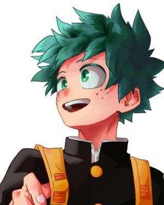 Deku My Hero Academia paint by numbers