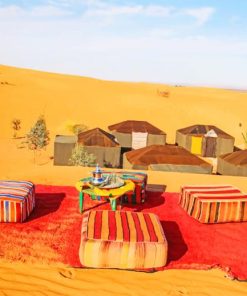 Desert Merzouga Morroco painting by numbers