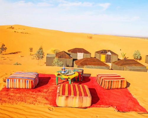 Desert Merzouga Morroco painting by numbers