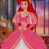 Disney Princess Pink Dress paint by numbers