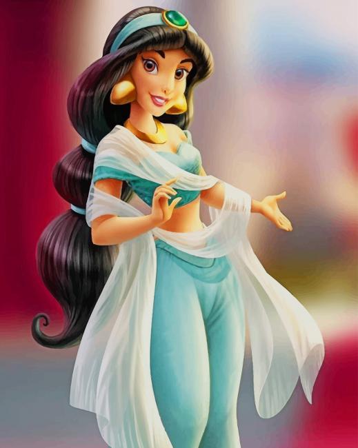 Disney Jasmine paint by number