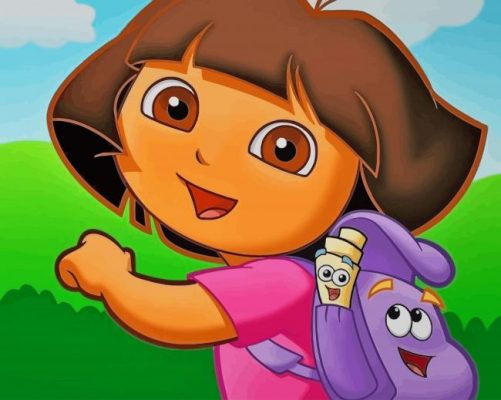 Dora The Explorer paint by numbers