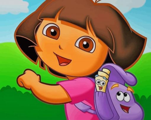 Dora The Explorer paint by numbers