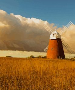 England Fields Halnaker Windmill paint by number