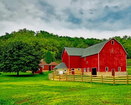 Farm House paint by number