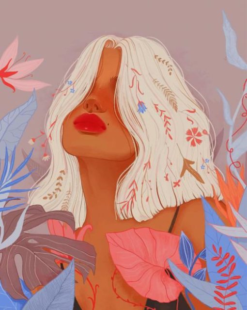 Female Portrait By Karina Yashagina paint by number